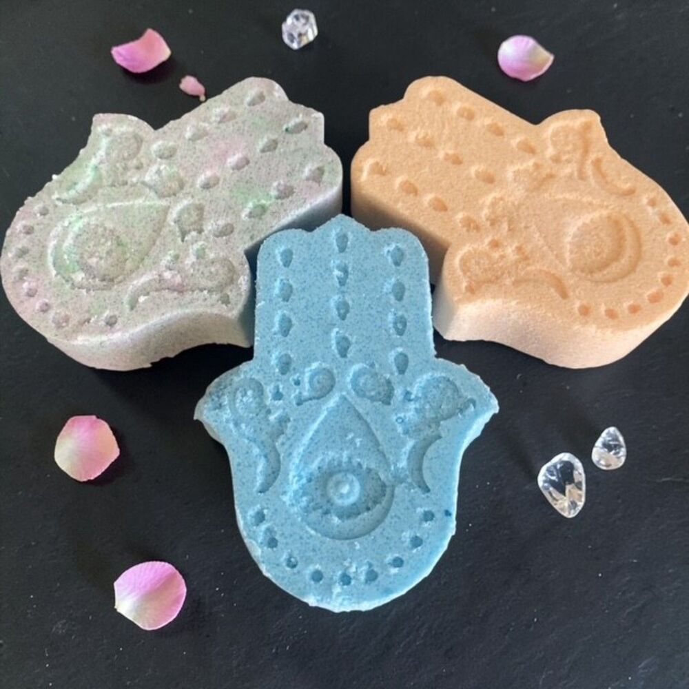 Hand Crafted Hamsa Bath Bombs - 3 pack bath bomb